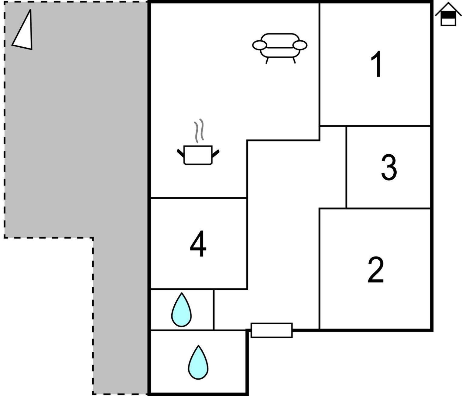 4 Bedroom Cozy Apartment In ヴォディツェ エクステリア 写真